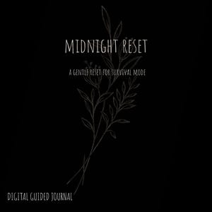 Midnight Reset Digital Journal | Shadow Work Journal PDF | Mental Health & Self Reflection Journal | Goodnotes Journal