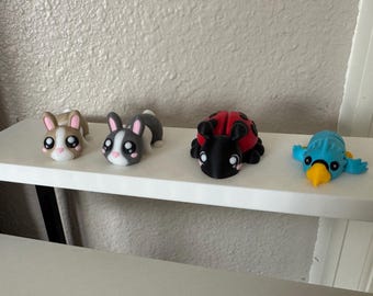 Flexi Animals-Fidget, Desk Accessory, Sensory, Party Favors