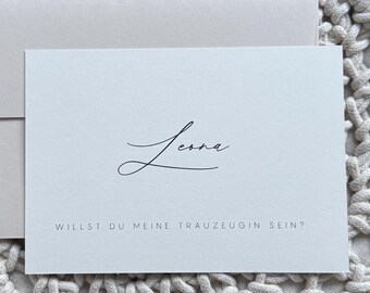 Karte | Trauzeugin fragen | Willst du meine Trauzeugin sein? | Fragen | Hochzeit | Beste Freundin | Bridesmaid | Maid of Honor
