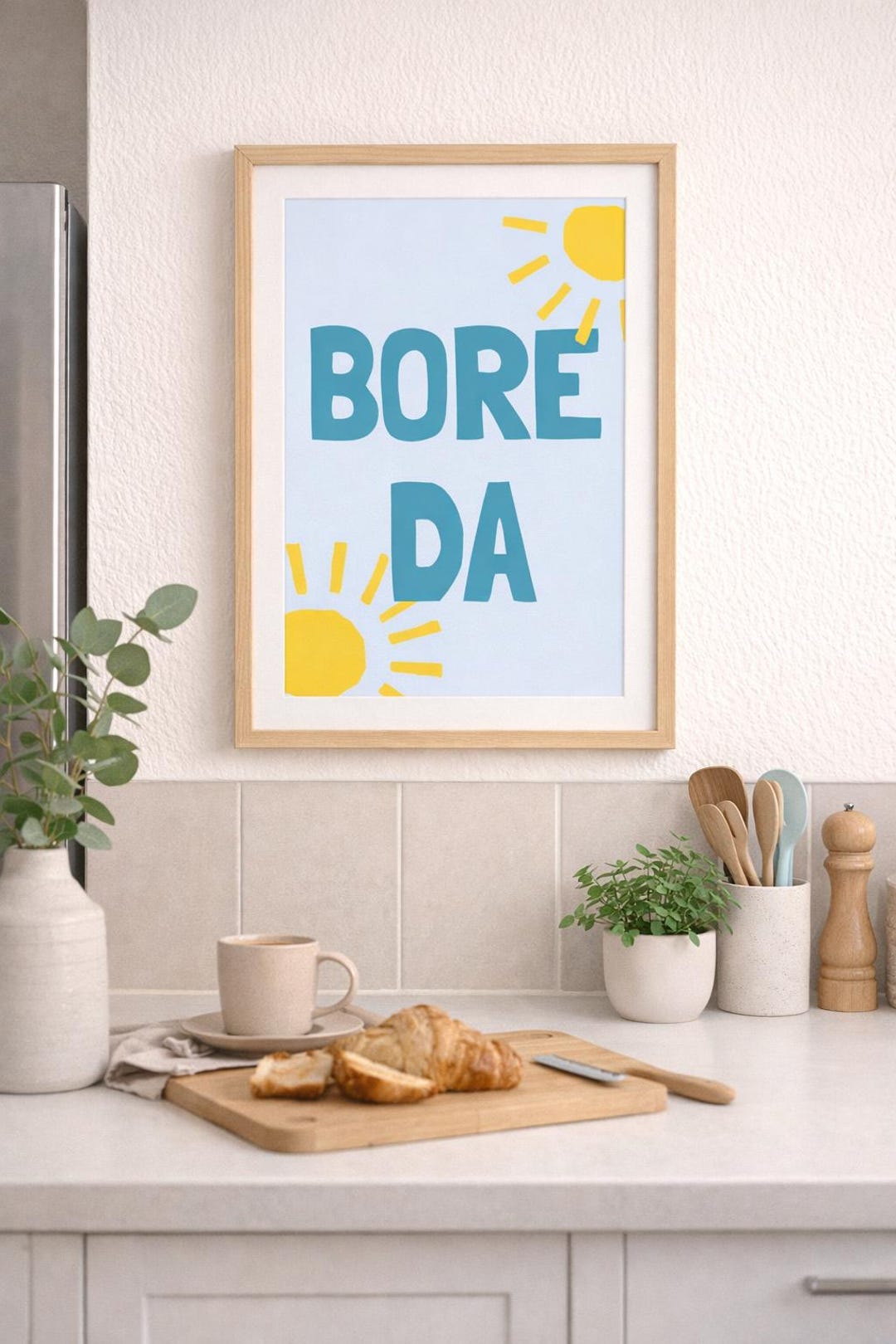 Bore Da A4 Print | Welsh Good Morning Sunshine Kitchen Décor - Etsy