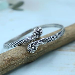 Sterling Silver Bangle, Cuff Bangle,Oxidized Silver Bangle, Handmade Jewelry, Indian Tribal Bangle, Adjustable Bangle, Unique Jewelry