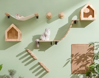 Cat wall furniture, Cat shelves, Cat wall shelf, Cat Furniture, Cat scratcher, Cat shelves for wall, Cat wall shelf, Cat climbing wall