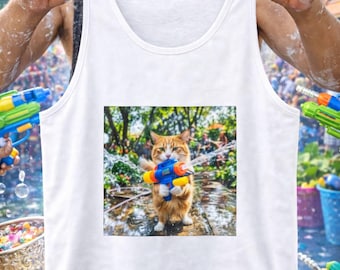 Corgi with Plush Toy Tank Top | Cute Dog Photo, Outdoor Puppy Print