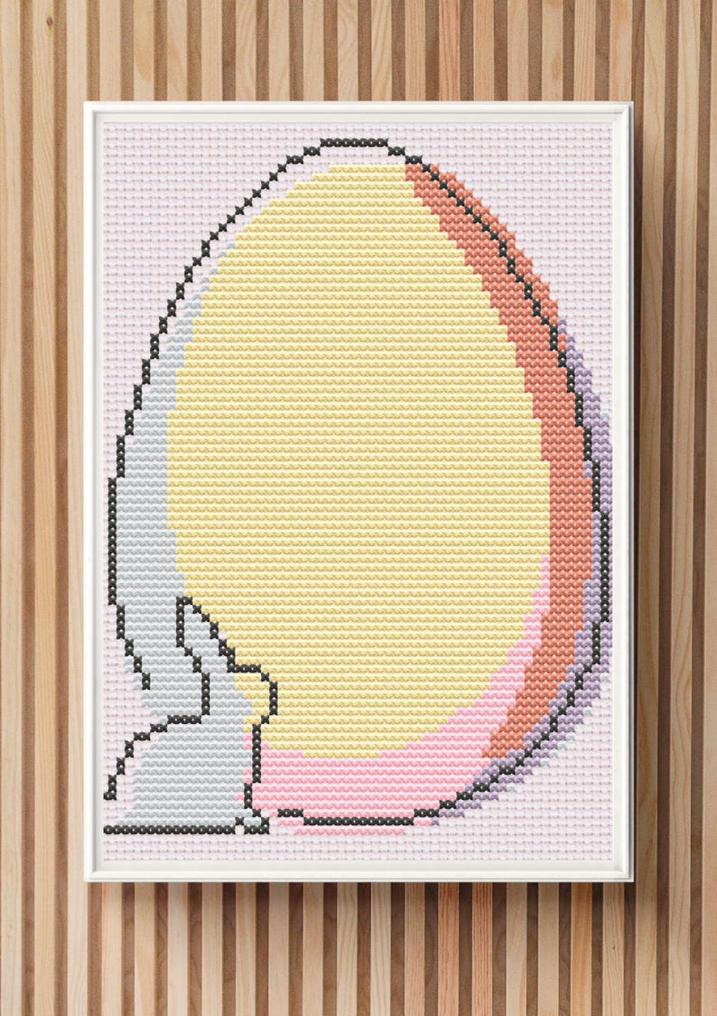 Easter Egg Cross Stitch Pattern, Spring Bunny Embroidery Chart (PDF) - Etsy