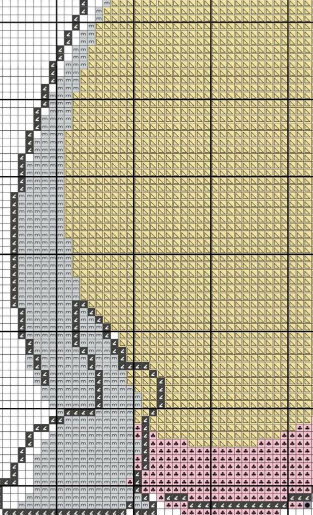 Easter Egg Cross Stitch Pattern, Spring Bunny Embroidery Chart (PDF) - Etsy