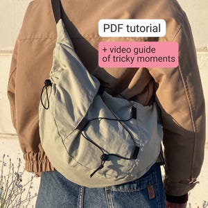 Modello PDF per borsa a tracolla – Borsa casual per tutti i giorni