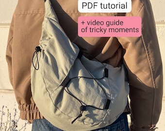Modello PDF per borsa a tracolla – Borsa casual per tutti i giorni