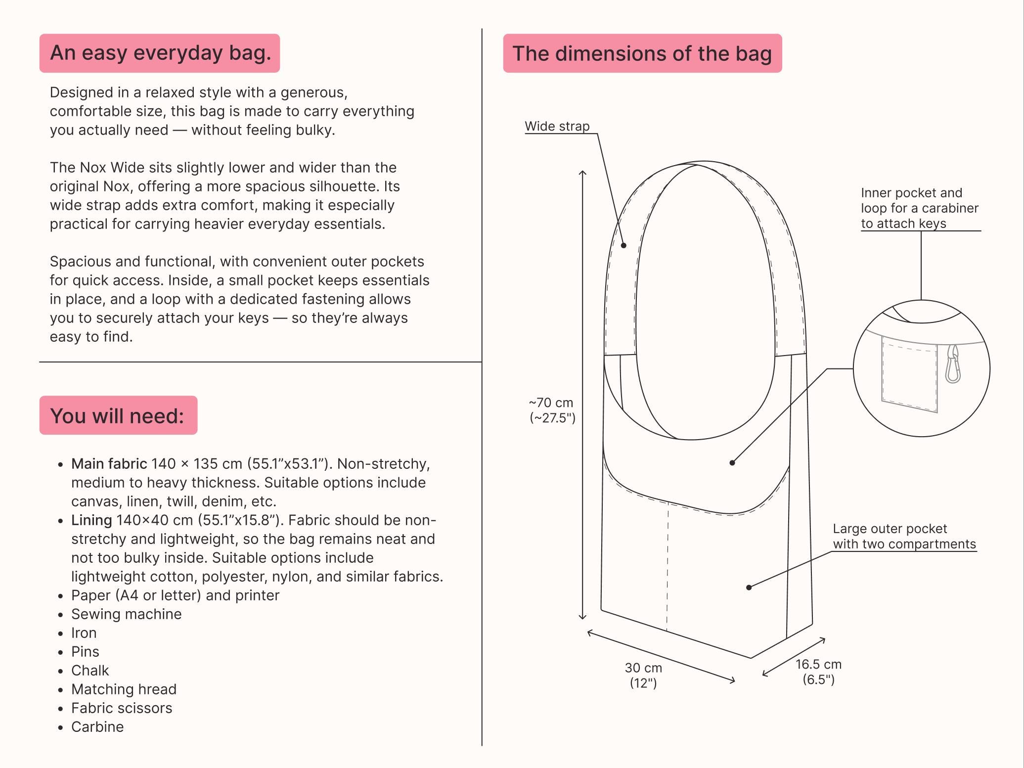 PDF Crossbody Hobo Bag Sewing Pattern – Beginner Friendly, Casual ...
