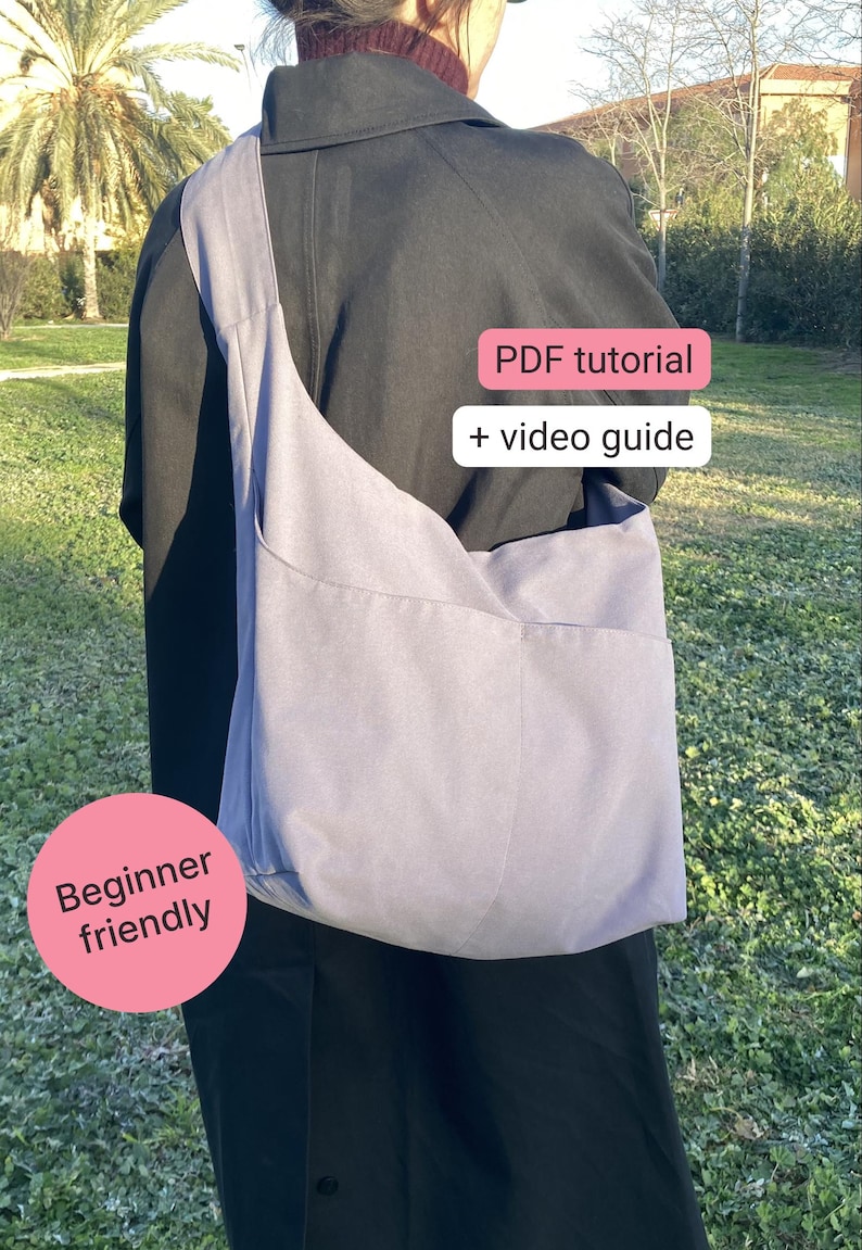 PDF Crossbody Hobo Bag Sewing Pattern – Beginner Friendly, Casual ...
