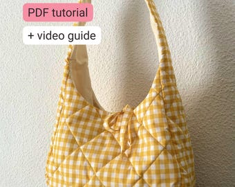 Hobo Bag Sewing Pattern PDF – Beginner Friendly, Casual & Everyday Bag