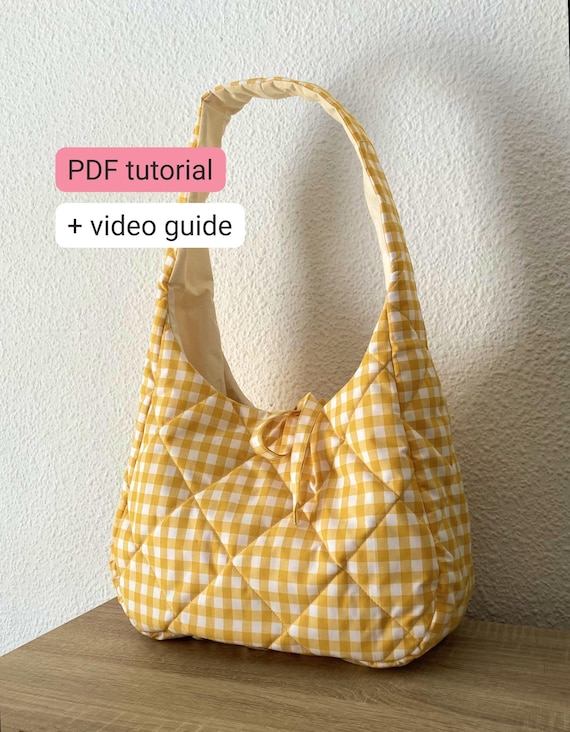 Hobo Bag Sewing Pattern PDF – Beginner Friendly, Casual & Everyday Bag