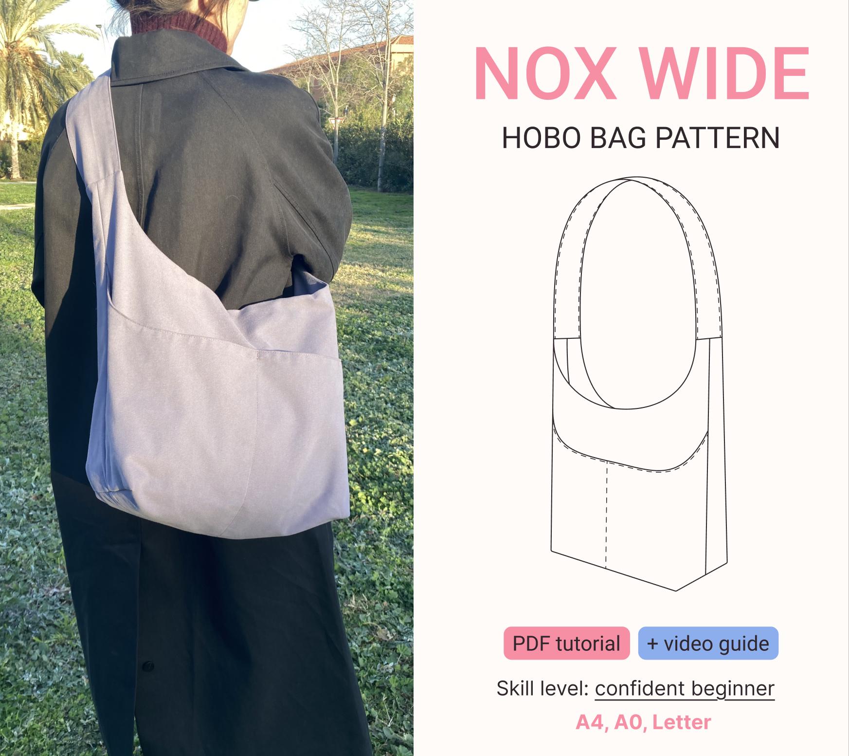 PDF Crossbody Hobo Bag Sewing Pattern – Beginner Friendly, Casual ...