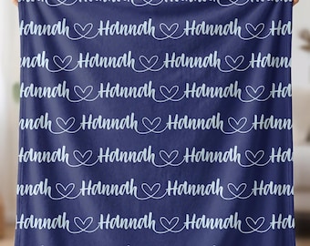 Personalized Custom Blanket, Baby Girl Blanket, Name Blanket, Girl Blanket Gift, Baby Blanket, Kids Blanket, Personalized Gift, Custom Gift
