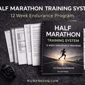 Half Marathon Training Plan for Women | 12 Week Half Marathon Training Program | Running Training System PDF | Printable Running Planner