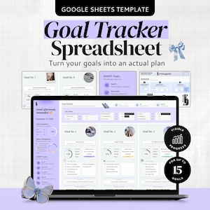 Goal Tracker Spreadsheet for Goals Progress Tracker Smart Goal Spreadsheet Personal Goal Tracker Template for Google Sheets