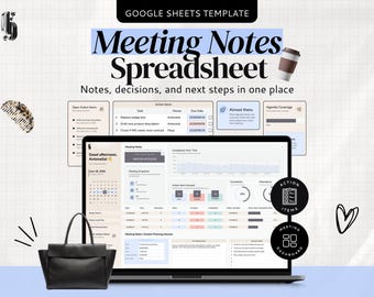 Meeting Notes Google Sheets Meeting Notes Spreadsheet Meeting Notes Template Meeting Notes For Work Meeting Notes Staff Meeting Notes