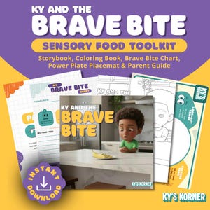Sensory Picky Eater Toolkit | Autism and ARFID Food Exploration Storybook | OT and SLP Printable Kit with Placemat & Parent Guide