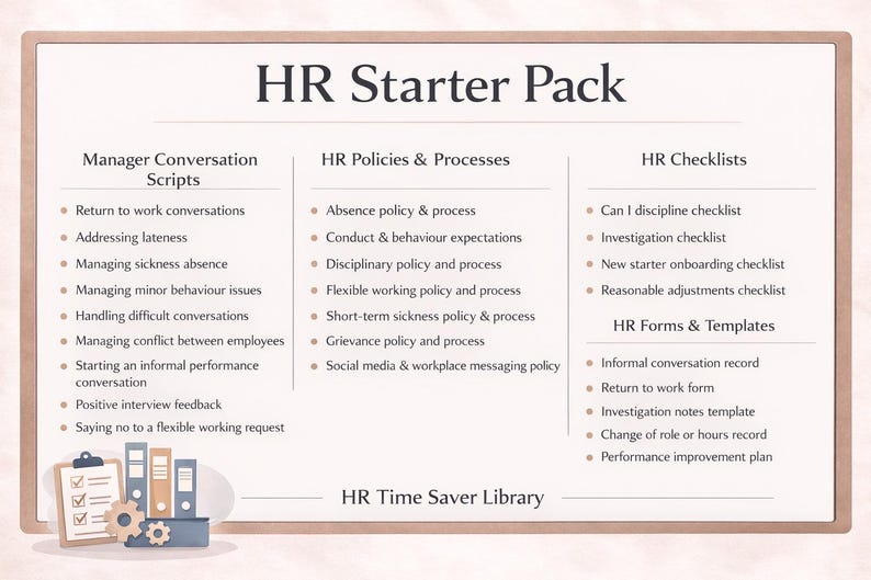 HR Starter Pack - Etsy