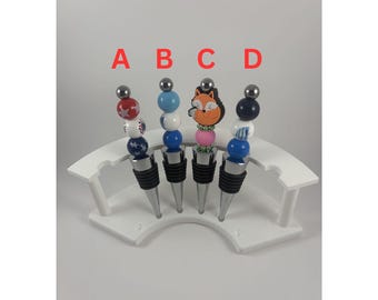Adorable beaded bottle stopper