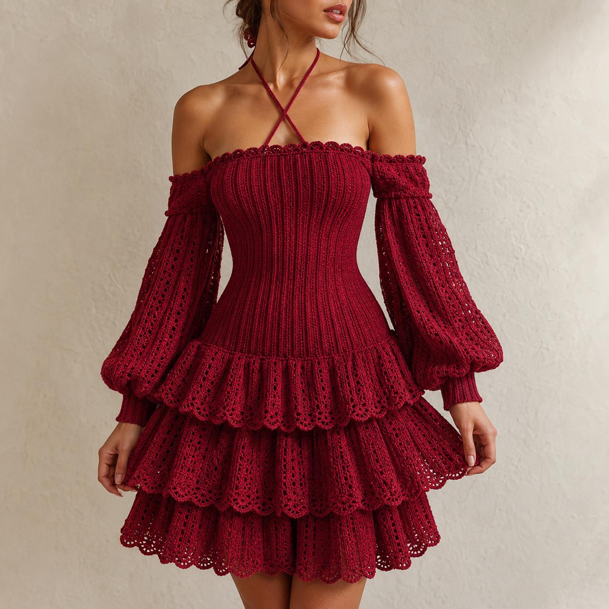 Cascading Ruffle Dress - Etsy