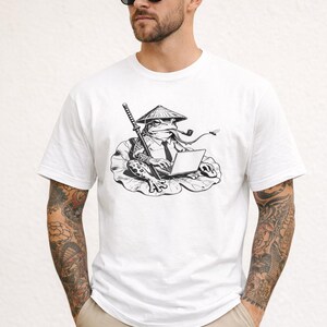 Funny Frog Laptop Shirt, Work Humor T-Shirt, Programmer Frog Tee, Office Humor Shirt