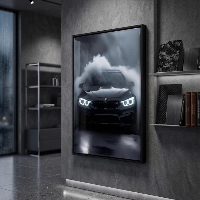3D Stimmungslampe Générique BM M3 E36 3D LED Stimmungslicht – 7 Farben, Automatisch Oder Fest, Als Nachtlicht – Auto-Design, 195 Mm