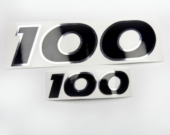 Vinyl metallic chrome color numbers for Honda 100 hp outboard engine graphic stickers number 100 similar for Honda four stroke Handmade