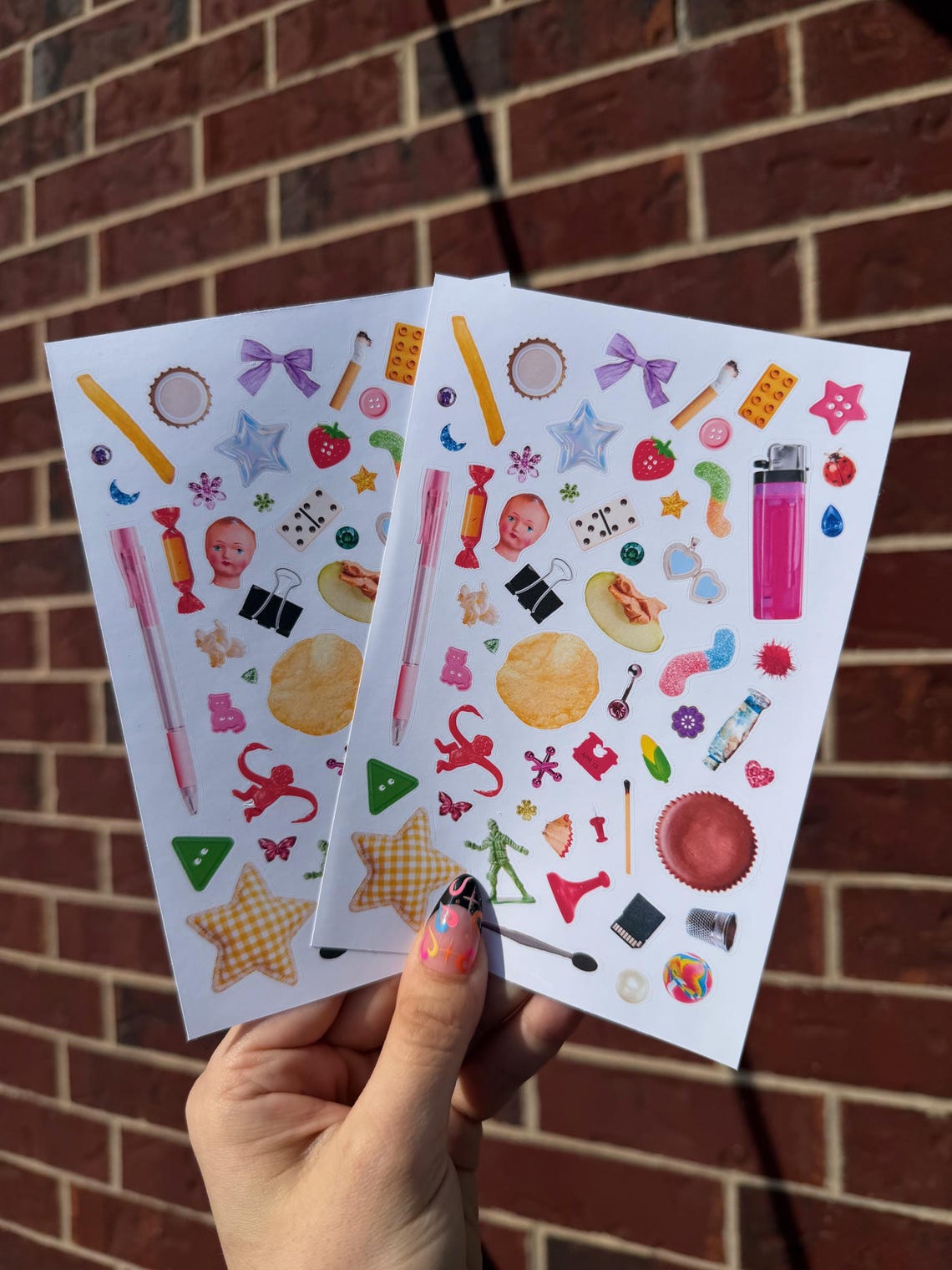 Y2K Nostalgia Sticker Sheet, Junk Princess Aesthetic | 2000s Childhood ...