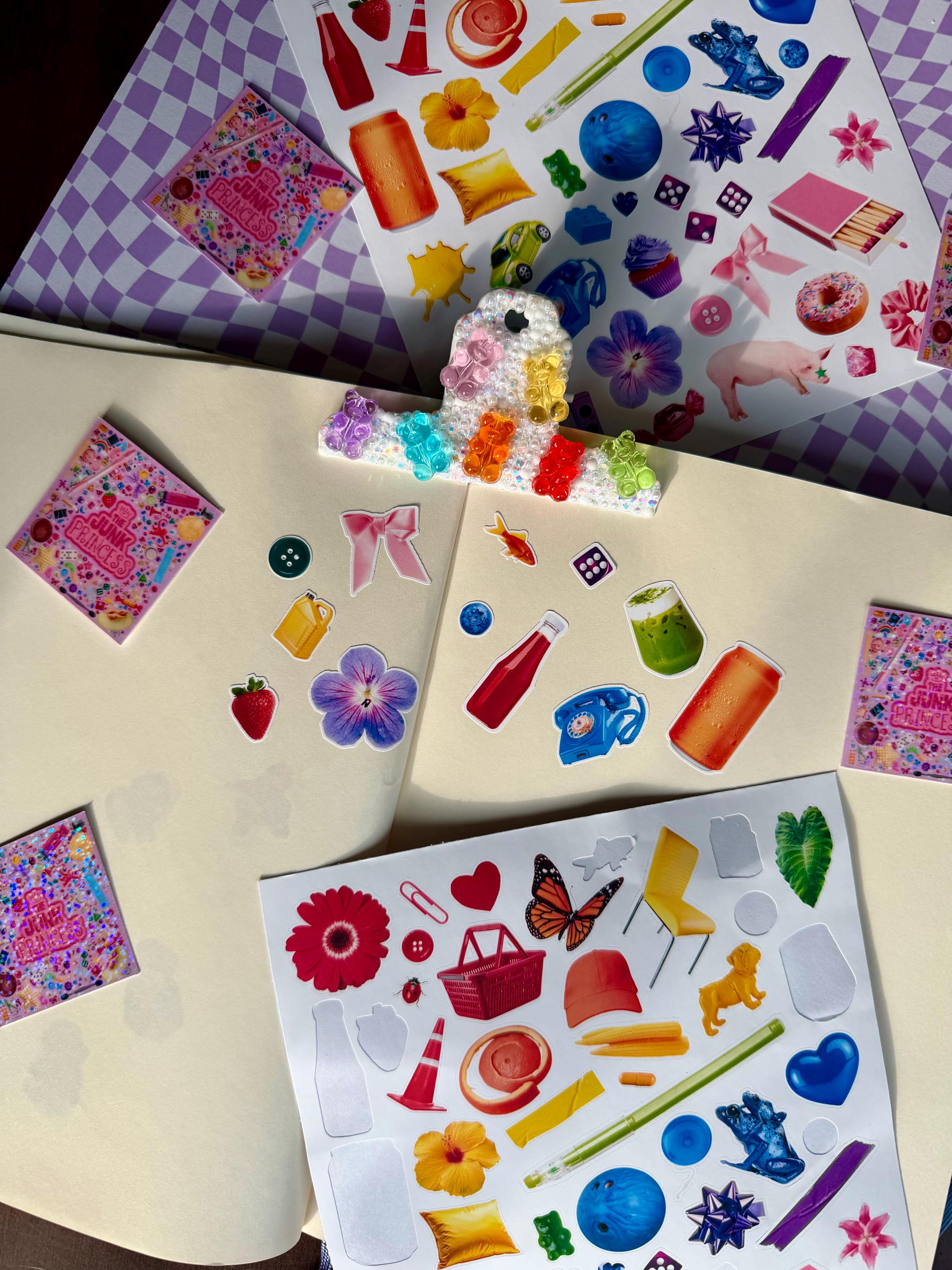 Random Rainbow Stuff Rainbow Object Sticker Sheet | Random Things Stickers | Color Organized ...