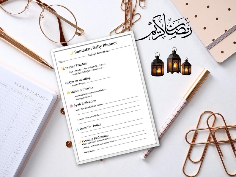 Ramadan Planner 2026 | Islamic Journal, Daily Hadith, Prayer Tracker ...