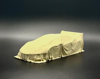 Lamborghini Huracán GT3 bajo funda protectora – Decoración de coche impresa en 3D | Regalo para fans de Lamborghini | Decoración de escritorio