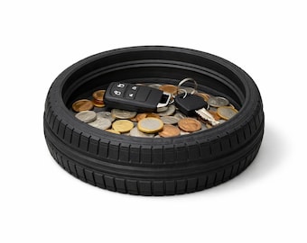 3D printed tire tray – key holder, gift for men, car decoration, organizer, gift for car enthusiasts, handmade