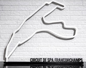 3D-geprinte racebaansilhouet – Circuit de Spa-Francorchamps – decoratie