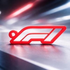 Racing Keyring 3D Printed – Motorsport Gift – Car Fan Accessory – Various Colors