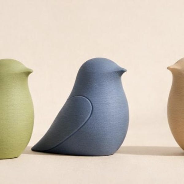 Decorazioni in stile nordico minimalista – Sculture di uccelli in stile realismo nordico | Confezione da 1, 2 o 3