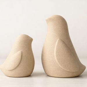 Minimalistisk nordisk inredning – Nordic Essence fågelskulpturer | Parpaket