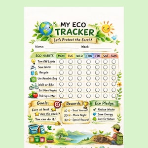 Personalized My Eco Tracker Printable