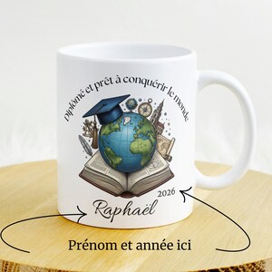 Personalized Graduation Gift Mug - Congratulations for Master's and Doctorate Degrees | Graduation Gift Idea with Name | Graduation Mug for Engineering and Business Schools