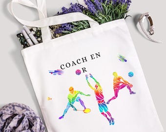 Coach Poppy Madras Plaid Pattern Canvas & Leather Sequined Tote