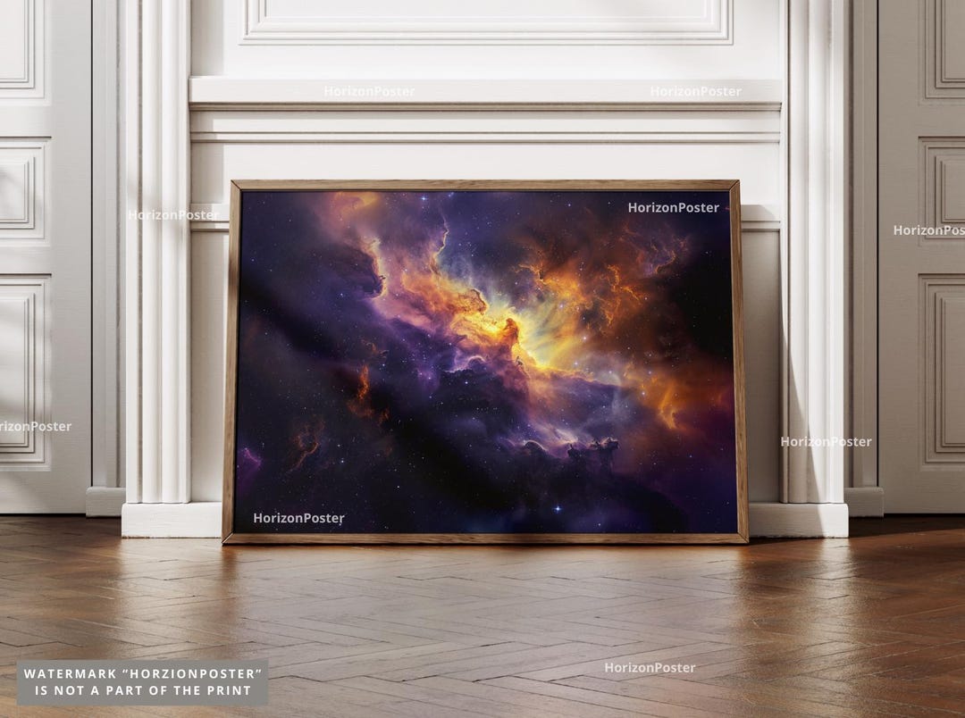 Cosmic Rift Nebula Poster, Deep Space Artwork, Galaxy Wall Art ...