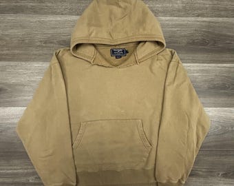 ヴィンテージ ポロスポーツ ラルフローレン メンズ ラージ ベージュ フリース プルオーバー ボクシー 90年代