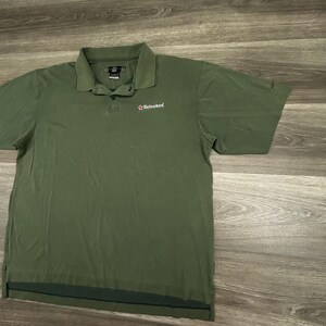 Vintage Nike Golf Polo Shirt Mens Large Green Heineken Dri-FIT Beer Logo 90s image 5
