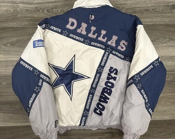 Dallas Cowboys Vintage 90s Starter Hooded Jacket - Rare Star Logo