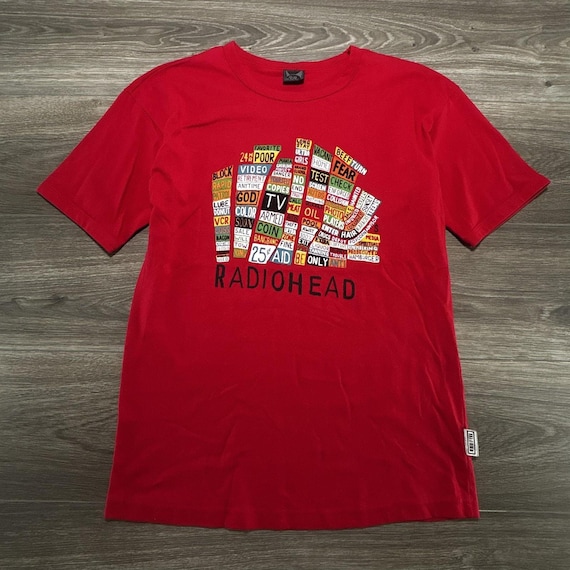 Vintage Radiohead Shirt Womens Medium Red Hail To The… - Gem