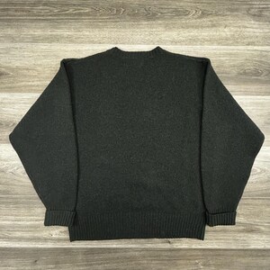 Pendleton Sweater Mens Large Green 100% Shetland Wool Crewneck Knit Heavy EUC image 2