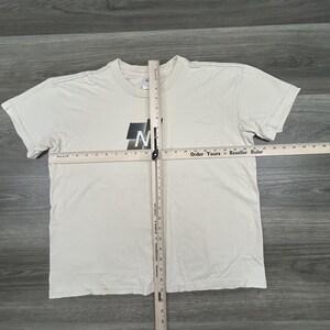 Vintage Nike Shirt Womens Large Neutrals N Logo Graphic Swoosh Retro Boxy 90s image 7