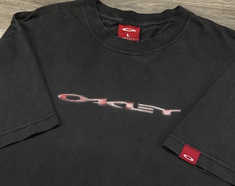Oakley Software Vintage Center Logo T Shirt Size XL White RARE - Etsy