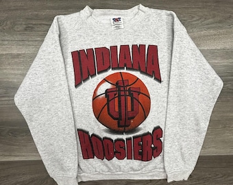 Vintage Indiana Hoosiers tröja herr mellangrå TNT NCAA basket USA 90-tal