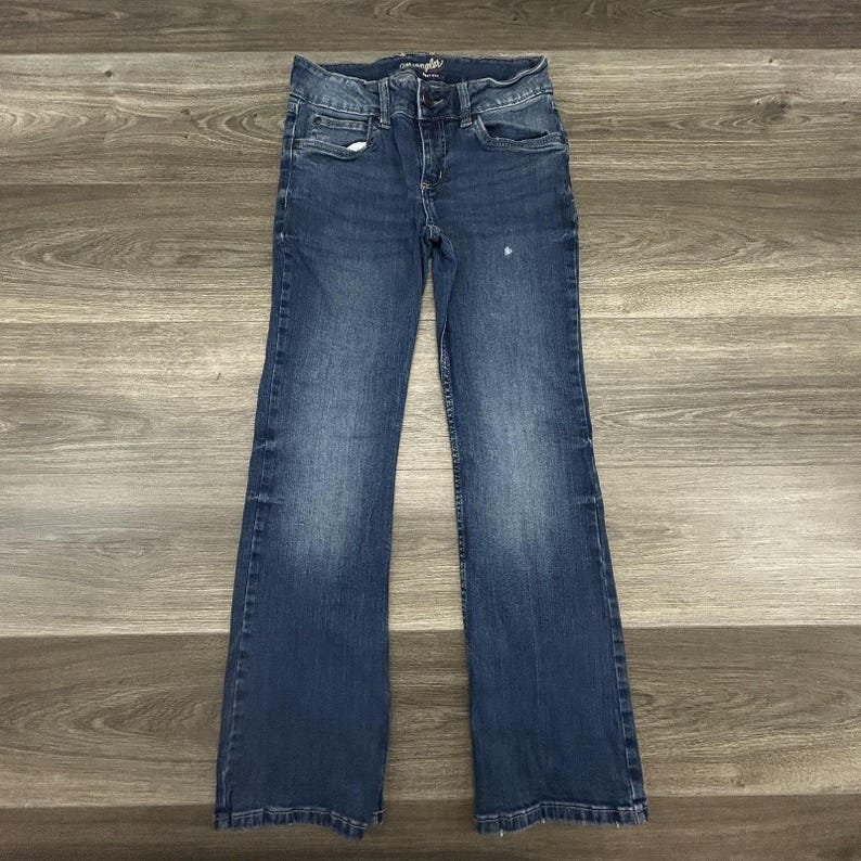 Wrangler Bootcut Jeans Damen 3 Blau Mittlere Waschung Low Rise Denim Taschen Y2K Bild 2
