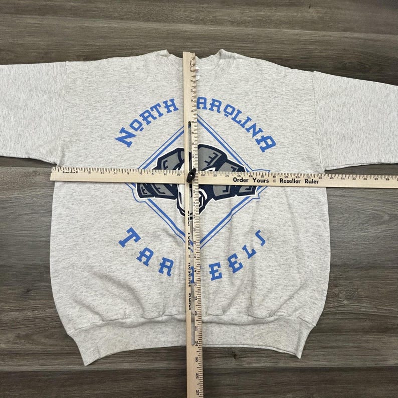 Vintage North Carolina Tar Heels Sweatshirt Mens Large Gray Hanes Basketball 90s image 7